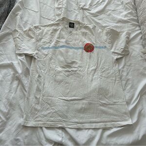 Santa Cruz Skateboards White Short Sleeve Tee